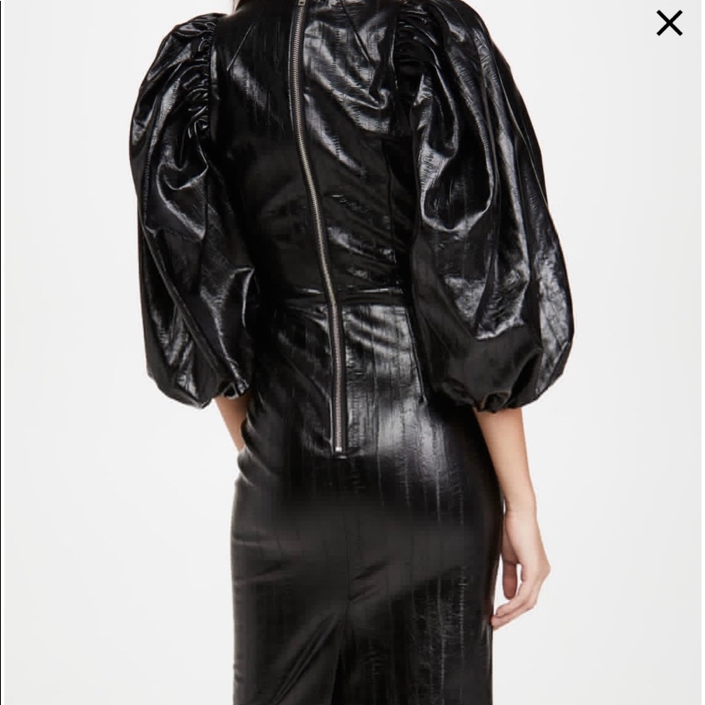 NWT rotate faux leather dress - Picture 2 of 7